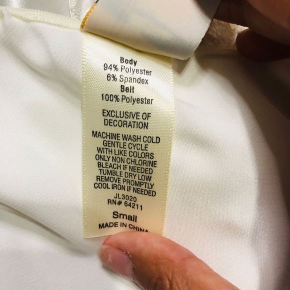 In Bloom white lace slip dress size small - Picture 9 of 11